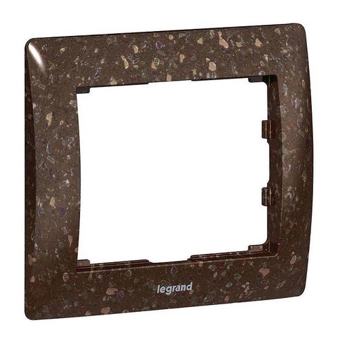 Рамка 1 пост Legrand GALEA LIFE, горизонтальная, corian какао