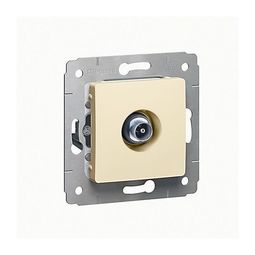 Розетка TV Cariva, проходная, бежевый