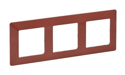 Рамка 3 поста VALENA LIFE, терракота