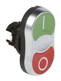 Головка с двойными кнопками - Osmoz - без подсв. - потайной//потайной толкатель (O-I) - IP 66 - красн